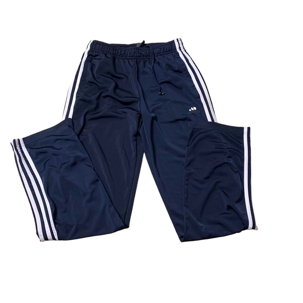 Adidas | Blue and White Jogger Pants Stripe Side Youth Boys Size S